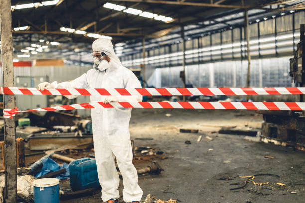 Professional Biohazard technician working in Brentwood, TN